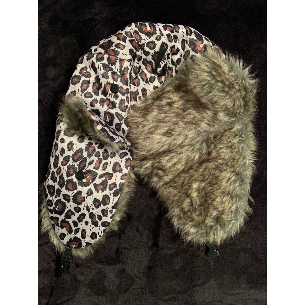 Leopard Print Trapper Hat